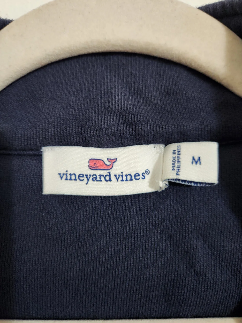 Classic Navy blue Vineyard Vines Shep Shirt quarter-zip pullover